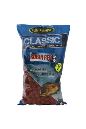 Expédié Aujourd'hui Bouillettes FUN FISHING Classic robin red- 20mm - 4Kg