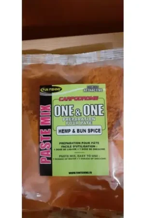 Pâte FUN FISHING One & One Hemp & bun spice (chènevis et pain d'épices) - 500Gr Réduction