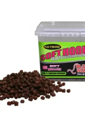 Expédié Aujourd'hui Pellets d'eschage moelleux FUN FISHING Vers de vase 6mm - 110Gr