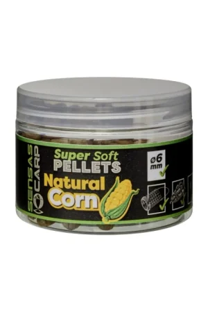 Super Soft Pellets SENSAS natural corn- 6mm Prix Bas
