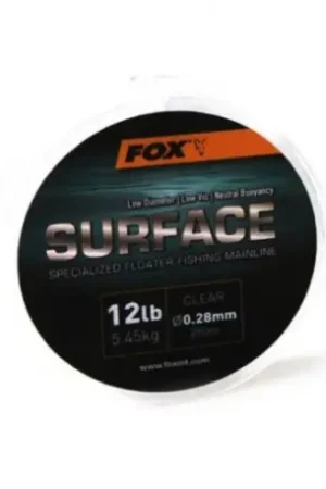 Surface floater mainline FOX Clear 0.28mm 12lb 5.45Kg -250m Offre Spéciale