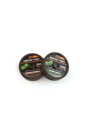 Tresse matte gainée Coretex FOX Verte Weedy green 20m 20Lbs Certifié