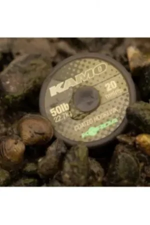 Tresse gainées KORDA kamo Coated Hooklink - 20Lb/9.1Kg - 20M Promotion