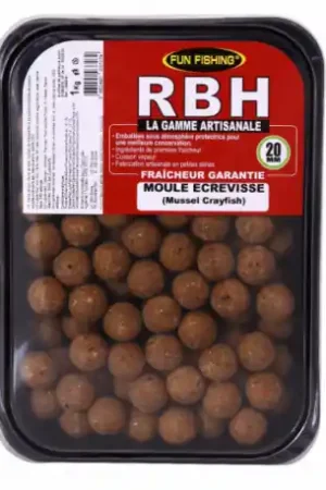 Retour Gratuit Bouillettes FUN FISHING RBH Moule Ecrevisse 15mm - 1Kg