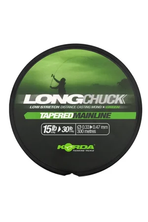 Tresse Korda LongChuck Tapered verte 15-30lb/0.33-0.47mm Usine Directe