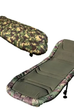 Offre Limitée Pack Carp Addict Camo Bedchair + Sleeping Bag