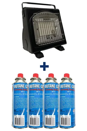 Pack Chauffage + 4 Cartouches de Gaz Nouveauté