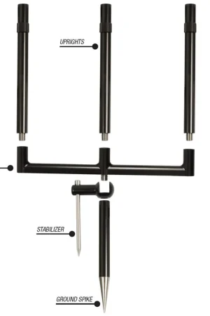 Achat Immédiat Support 3 cannes korda singlez alu black 3 surelevateur 6.5"