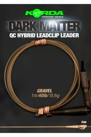Commande En Gros Leader korda dark matter leader 1m qc hybrid clip