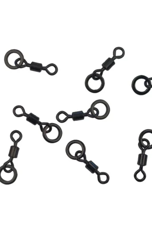 Remise Emerillons &agrave; anneaux carpe mack2 mini hook ring swivel (x15)