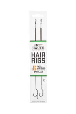 Bas de ligne korda basix hair rigs wide gape barbless Livraison Express