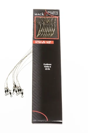 Bas de ligne carpe mack2 line aligner rig (x9) Produit De Marque