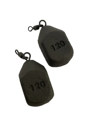 Expédition Rapide Plomb Square Pear Swivel Carp (x2)