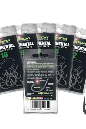 Hameçon carpe korda kontinental (x10) Achat Immédiat