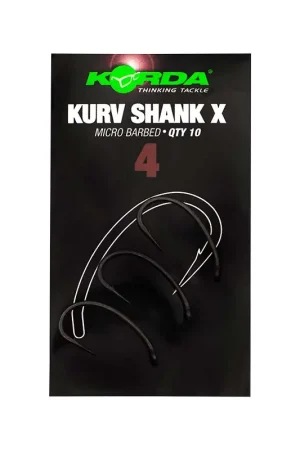 Hameçons Carpe Korda Kurv Shank X Commander Vite