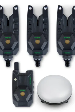 Coffret 3 détecteurs + 1 centrale + 1 lampe bivvy Sonik HeroX Acheter Direct
