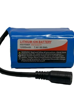 Batterie 7.4v 12000MAH pour bateau amorceur Team Carpfishing Offre Limitée