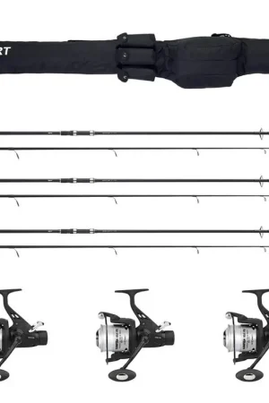Affaire À Saisir Pack Sert carpe 3 cannes 10' 3lbs + 3 moulinets d&eacute;brayable + fourreau