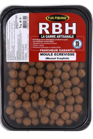 Bouillettes Fun Fishing RBH Boilies Moule Ecrevisse 800g Bon Marché