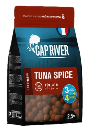 Bouillettes Cap River Tuna Spice 2.5kg Offre Limitée