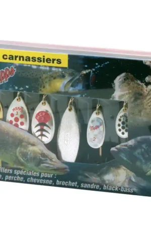 Kit 6 Cuillères Tournantes Mepps Carnassiers Produit De Marque