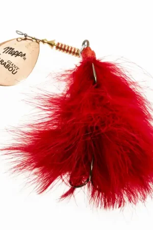 Cuillère Tournante Mepps Giant Marabou Cuivre Rouge (x1) Super Prix