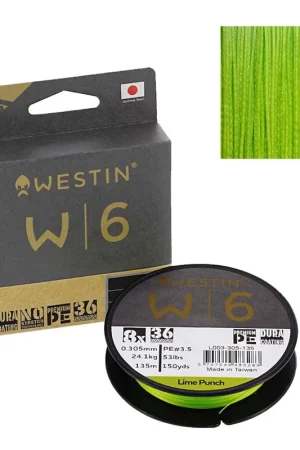 Tresse W6 Westin 8 brins Lime Punch 135m Prix Réduit