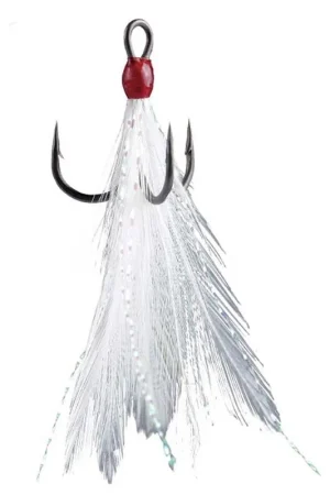 Populaire Hameçons triples à Plumes BKK Spear 21SS White (x3)
