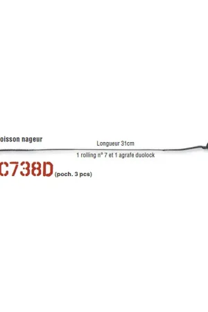 Paiement Sécurisé Bas de ligne carnassier mont&eacute; carnassier cannelle avancon megaflex c738d 31cm (x3)