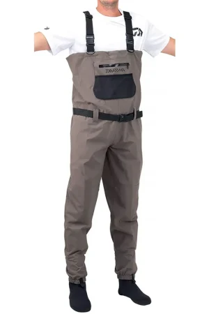 Waders respirants daiwa 3 couches chausson néoprène Offre Spéciale