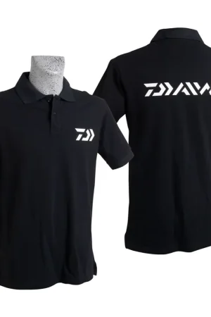 Acheter En Ligne Polo daiwa noir manches courtes