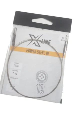 Bas de ligne acier monté carnassier x-line power steel 19 brins spécial leurres 12cm (x3) Prix Bas
