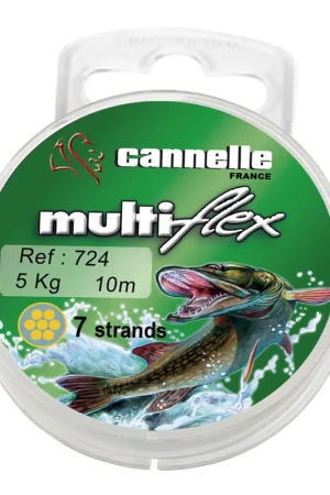 Bas de ligne acier carnassier cannelle multiflex c724 10m Offre Spéciale