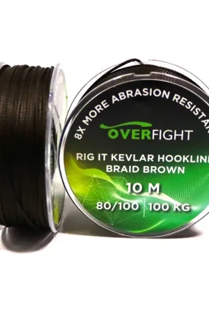 Réduction Tresse Overfight Rig It Kevlar Hooklink Braid Brown 80/100 10m