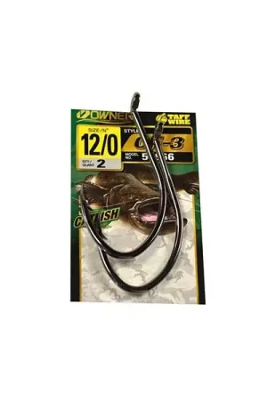 Hameçon simple silure owner cf-3 catfish hook 4111 (x2) Affaire À Saisir