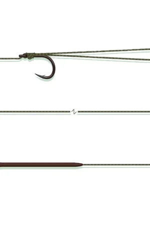 Meilleure Vente Bas de Ligne Madcat Standard Pellet Rig 65cm 0.95mm 84kg n°2/0