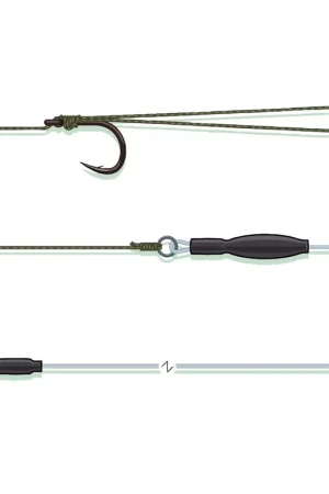 Bas de Ligne Madcat Pop Up Pellet Rig 60cm 0.80mm 66kg n°2/0 Usine Directe