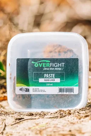 Pâte D'enrobage Silure Overfight Squid Liver Paste 250ml Vente Directe