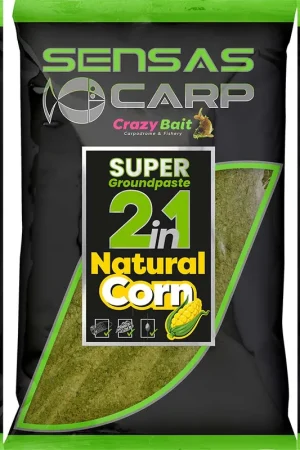 Acheter En Ligne Pate d'Eschage Sensas Super Groundpaste 2en1 Natural Corn 1kg