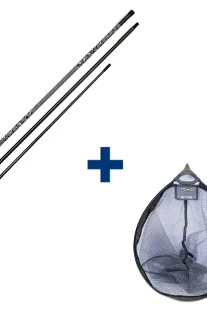 Ensemble Teos Epuisette Majesty Specimen 400 + Tele Carp Safe 500 Produit De Marque