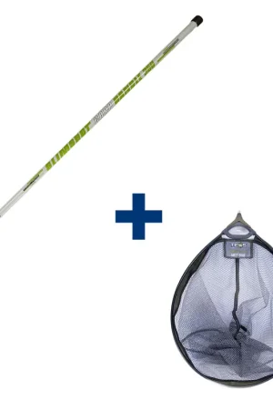 Soldes Ensemble Teos Epuisette Slimshot Carp 350