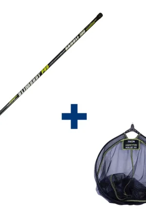 Ensemble Teos Epuisette Slimshot Match 390 + Tele Competition 450 Quantité Limitée
