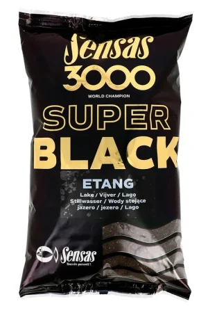 Amorce Sensas 3000 Super Black Etang 1kg Authentique