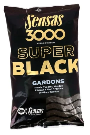 Amorce Sensas 3000 Super Black Gardon 1kg Jusqu'à Épuisement Des Stocks