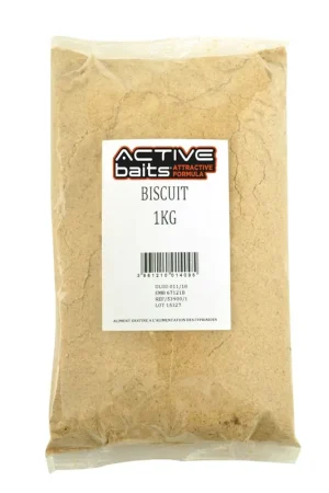 Farine pour la pêche au coup active baits biscuit 1kg Acheter En Ligne