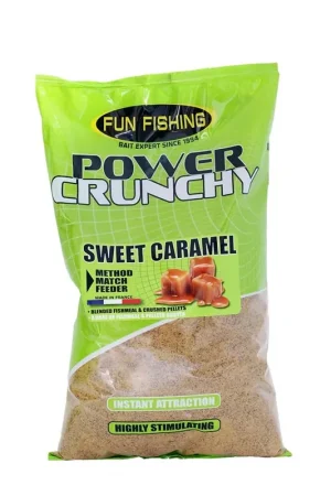 Quantité Limitée Amorce Fun Fishing Power Crunchy 2 Kg Sweet Caramel