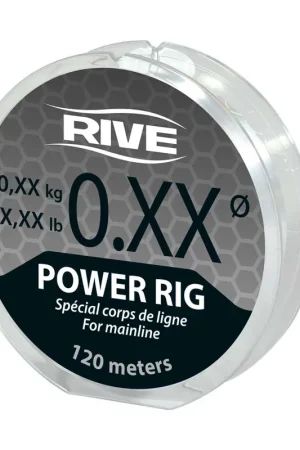 Nylon Rive Power Rig Transparent - bobine de 120M Pas Cher
