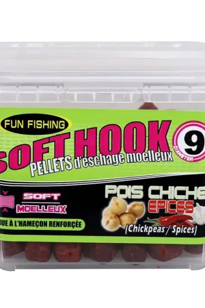 Pellet d'Eschage Soft Hook Pellets Pois Chiche Epice 110G Marque