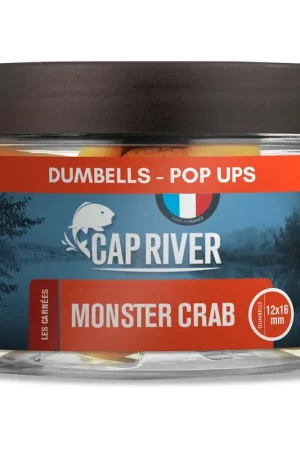 Dumbells Pop Up Cap River Monster Crab 12x16mm Meilleure Vente