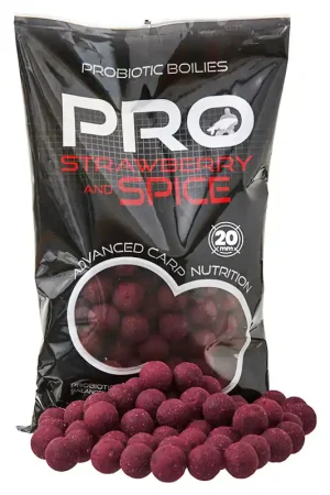 Bouillettes Starbaits Probiotic Strawberry & Spice 800g Solde